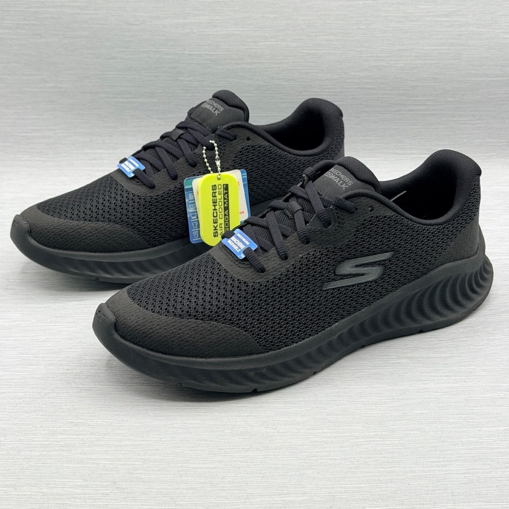 Skechers GOwalk Sneakers Women's 11 Black Lightweight Walking Shoes 125641